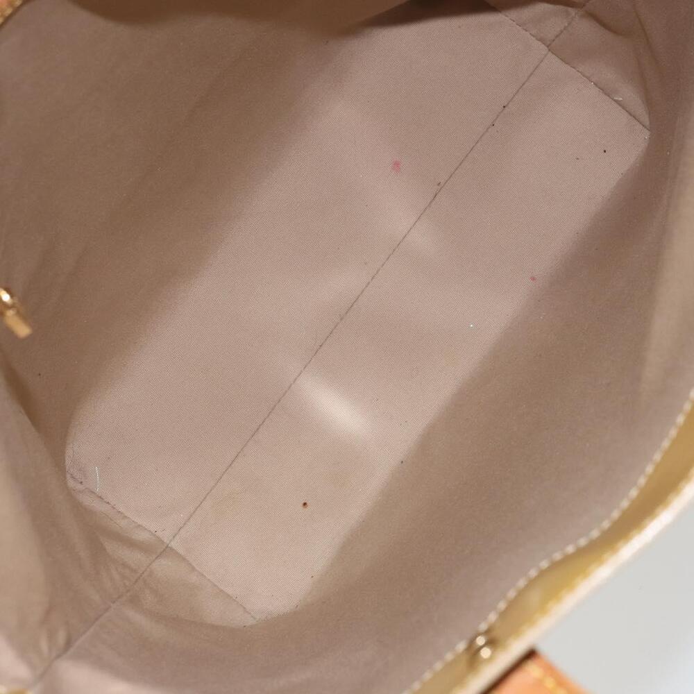 LOUIS VUITTON Monogram Vernis Reade MM Hand Bag Beige M91141 LV Auth ti3516 - Picture 11 of 16